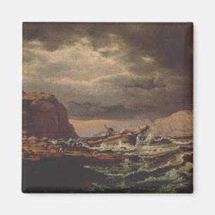Imã Naufrágio na Costa Norueguesa por Johan Dahl