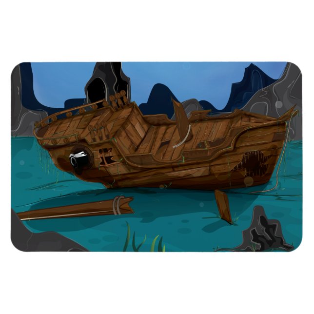 Ímã Naufrágio submarino (Horizontal)