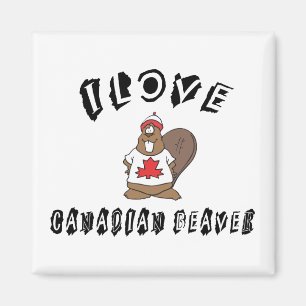 Imã Naughn I Love Canadian Beaver