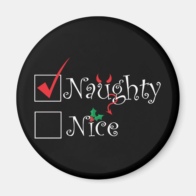 Imã Naughty Nice (Frente)