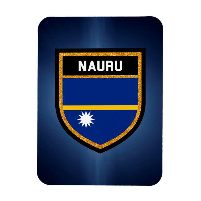 Ímã Nauru Flag (Vertical)
