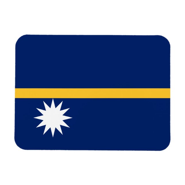 Ímã Nauru Flag (Horizontal)