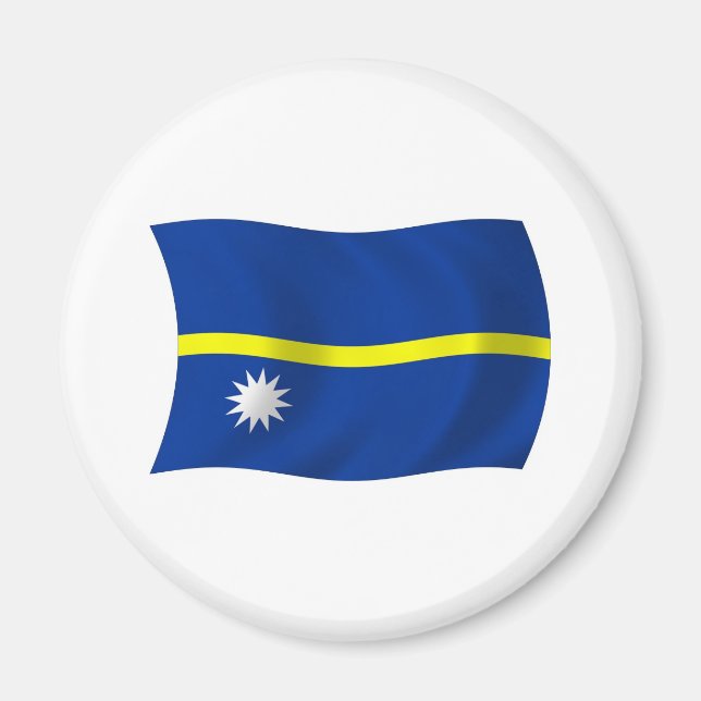 Imã Nauru Flag Magnet (Frente)