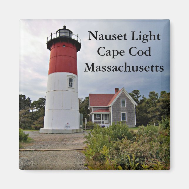 Imã Nauset Light, Cabo Cod, Massachusetts Magnet (Frente)
