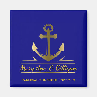 Imã Náutica Anchor Cruise Navio Casamento Favor Marinh