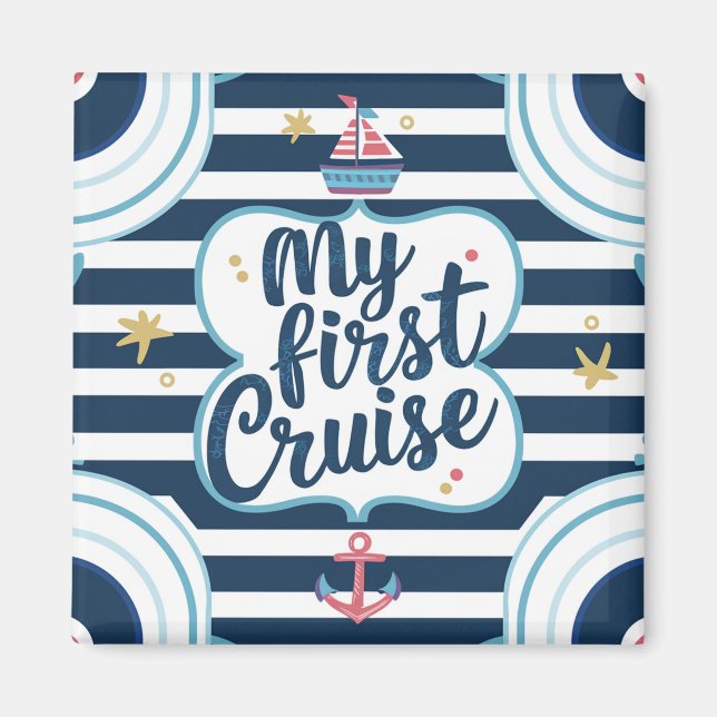 Imã Náutico Meu Primeiro Cruzeiro (Frente)