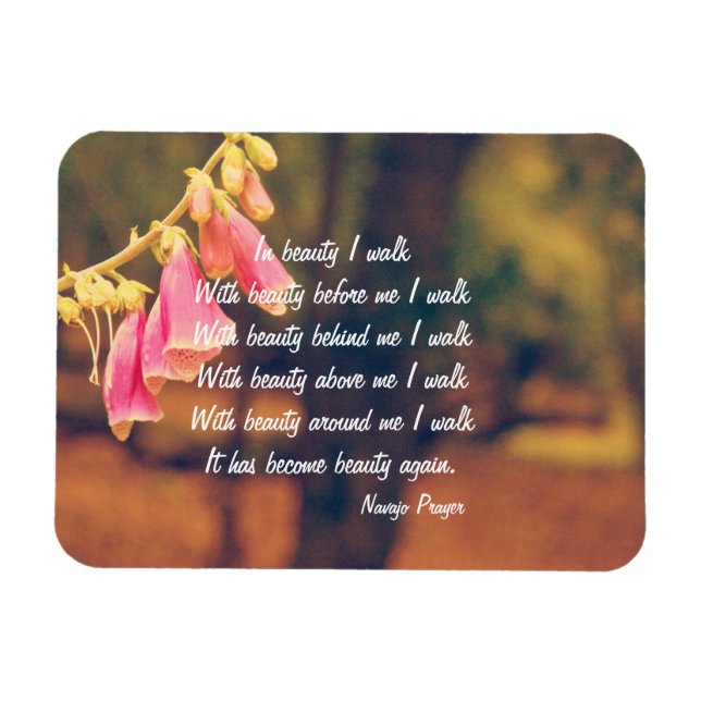 Ímã Navajo Prayer Caminha no Imã da Bela (Horizontal)