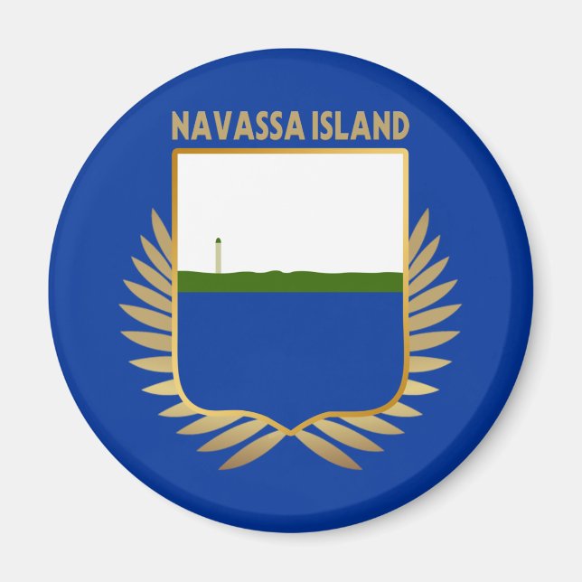 Imã Navassa Island Flag Shield (Frente)