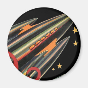 Imã Nave Espacial de Ficção Científica Vintage por Est
