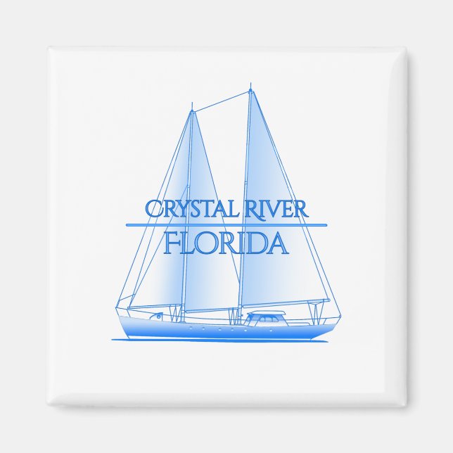 Imã Navegador Marítimo Costeiro Crystal River (Frente)
