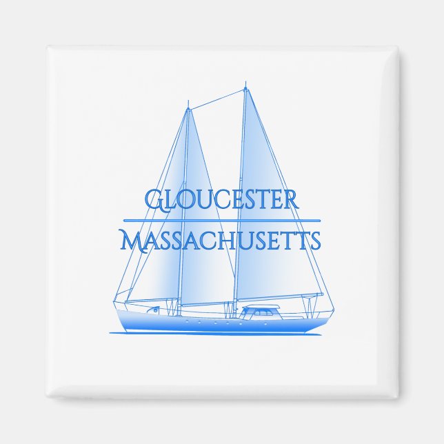 Imã Navegador Marítimo Costeiro de Gloucester (Frente)