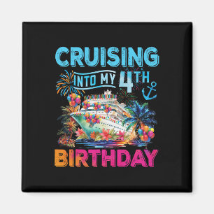 Imã Navegando Para a Viagem do Meu 4º Aniversário Cruz