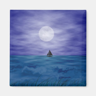 Imã Navigação sob a lua