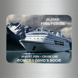 Ímã Navio de cruzeiro do Alaska no Oceano Personalizad