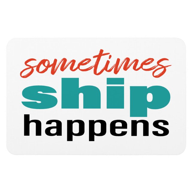 Ímã Navio de cruzeiro engraçado (Horizontal)