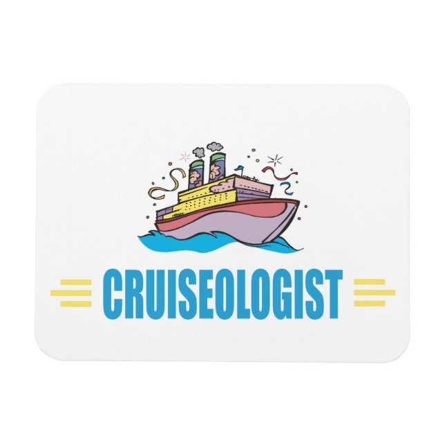 Ímã Navio de cruzeiro humorístico (Horizontal)