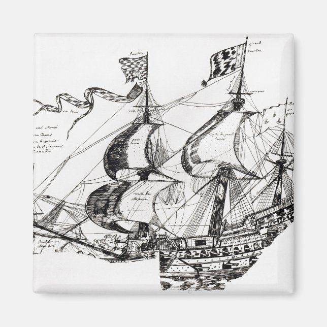 Imã Navio de Jacques Cartier, Rarete Indes (Frente)