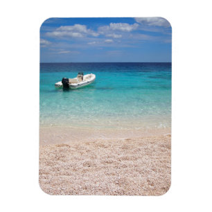 Ímã Navio de velocidade no mar azul