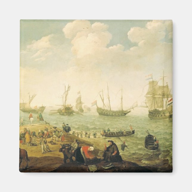 Imã Navios num ancoradouro holandês  (Frente)