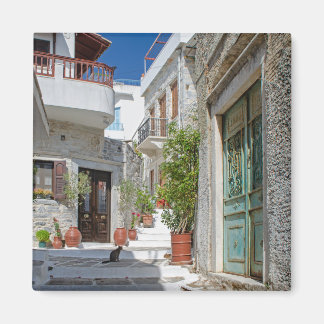 Imã Naxos Village Cat Magnet