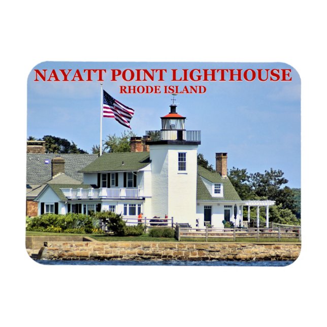 Ímã Nayatt Point Lighthouse, Rhode Island Magnet (Horizontal)