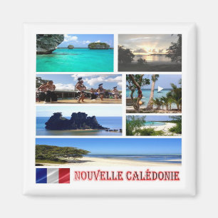 Imã NC - Nova Caledónia - colagem mosaica