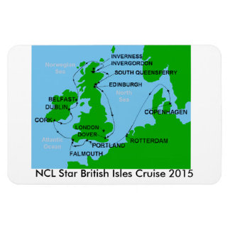 Ímã NCL Star British Isles Cruise 2015 Magnet