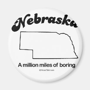 Imã NEBRASKA - Camisas "NEBRASKA STATE MOTTO" e Gea