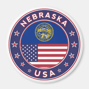 Imã Nebraska, capa de telefone de Nebraska, adesivo de