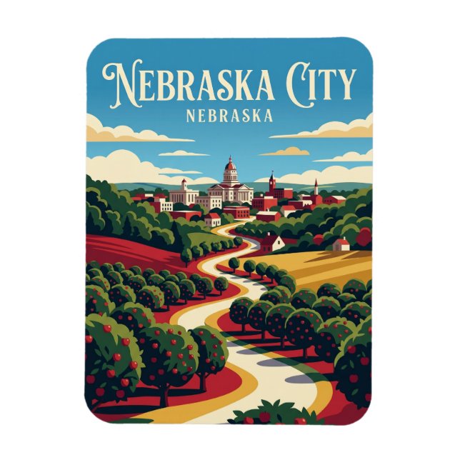 Ímã Nebraska City EUA (Vertical)