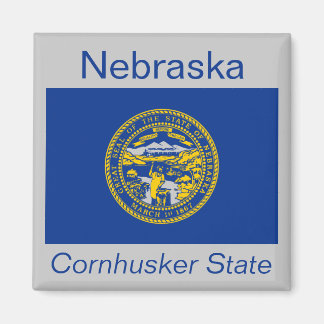 Imã Nebraska Flag Magnet