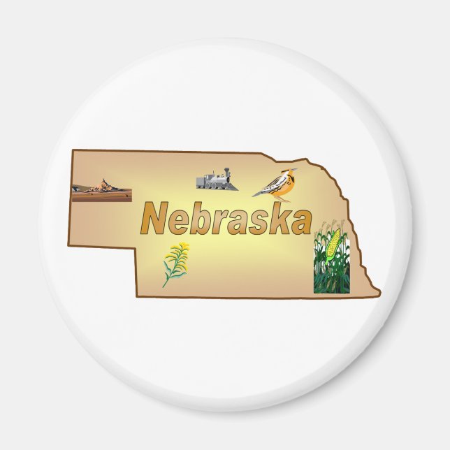 Imã Nebraska Magnet (Frente)