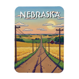 Ímã Nebraska Postcard