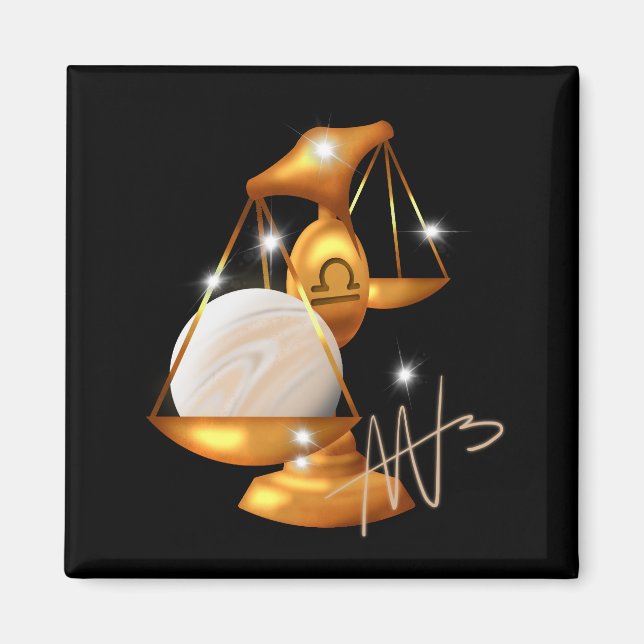 Imã Nebula Libra Vênus Zodiac (Frente)