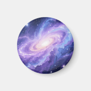 Imã Nebulosa de Galáxia Espiral Roxa Redemoinho Cósmic