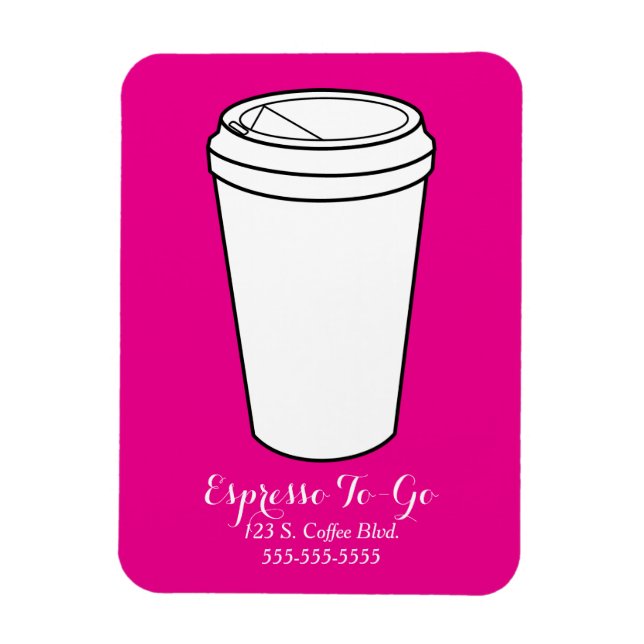 Ímã Negócio de Espresso Para Levar em alta (Vertical)