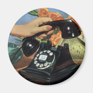 Imã Negócio do vintage, telefone antigo com seletor