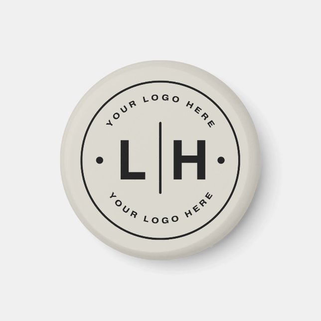 Imã Negócios de Logotipo Personalizado Moderno (Frente)