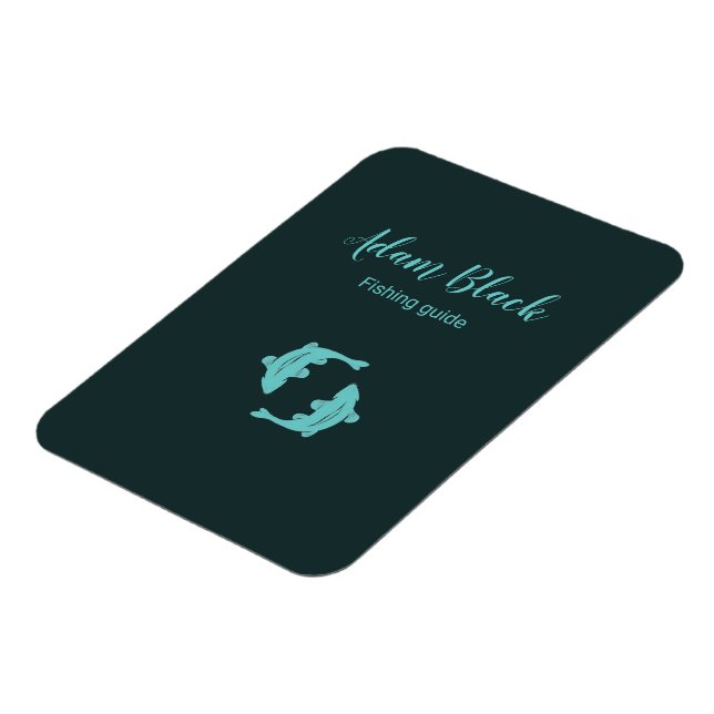 Ímã Negócios do guia de pesca azul (Left Side)