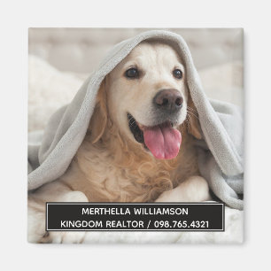 Imã Negócios do Realtor de Fotos de Cachorros Persona