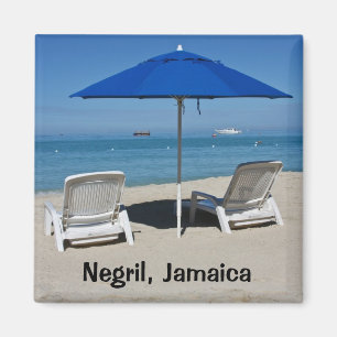 Imã Negril, praia de Jamaica