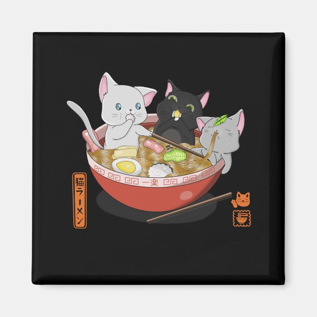 Imã Neko Ramen cat (Frente)