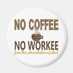 Imã Nenhum café nenhum ajudante administrativo de