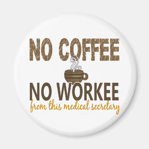 Imã Nenhum café nenhum secretário médico de Workee