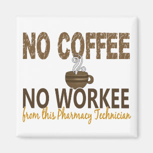 Imã Nenhum café nenhum técnico da farmácia de Worke