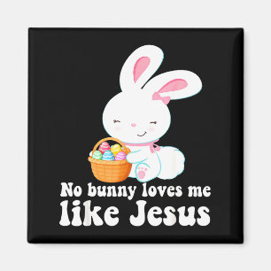 Imã Nenhum coelho me ama como Jesus Coelho Ovos Dia de