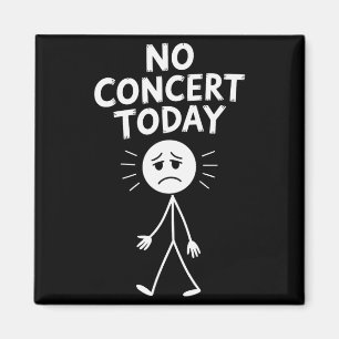 Imã Nenhum Concerto Hoje Stick Figure Engraçado Triste