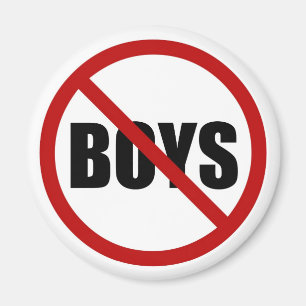 Imã Nenhum menino permitiu o ímã do ícone