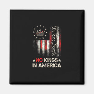 Imã Nenhum Rei Na América Bandeira EUA Política Vintag