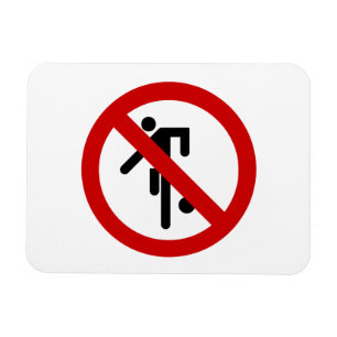 Ímã NENHUM ⚠ tailandês do sinal do parque do ⚠ do